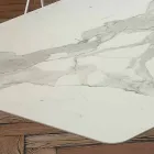 Barrel Esstisch aus Laminam und synthetischem Marmor Made in Italy - Brontolo Viadurini