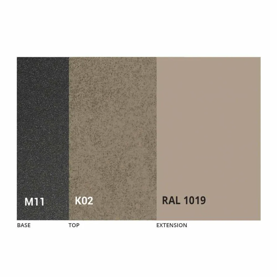 Ausziehbarer Esstisch bis 180 cm aus Keramik Made in Italy - Pitagora Viadurini