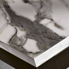 Ausziehbarer Esstisch auf 180 cm aus Metall und Melamin, hergestellt in Italien – Beatrise Viadurini