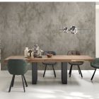 Ausziehbarer Esstisch bis 260 cm aus Laminat Made in Italy - Tiferno Viadurini