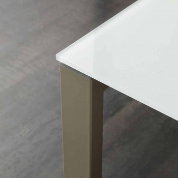 Ausziehbarer Esstisch Bis zu 204 cm in Made in Italy Crystal - Palladio