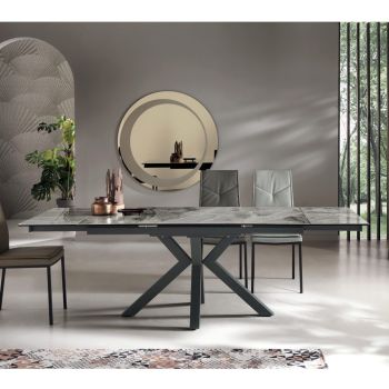 Ausziehbarer Esstisch bis 240 cm aus Feinsteinzeug - Domagnano