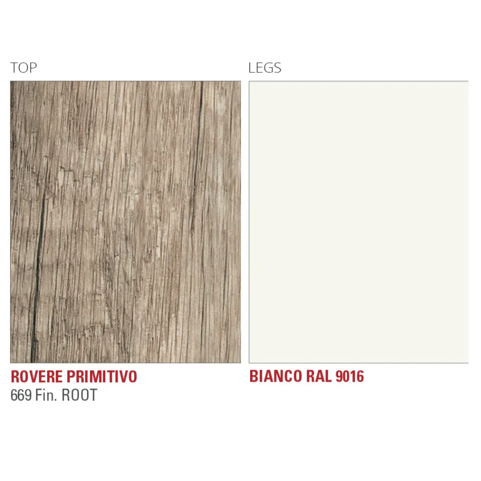 Ausziehbarer Esstisch bis 252 cm aus HPL, hergestellt in Italien – Efisto Viadurini