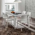 Ausziehbarer Esstisch bis 252 cm aus HPL, hergestellt in Italien – Efisto Viadurini