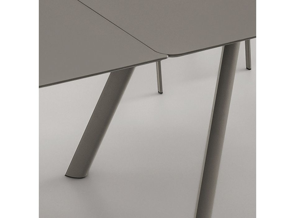 Ausziehbarer Esstisch Bis zu 280 cm in Fenix Made in Italy - Lingotto Viadurini
