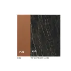 Ausziehbarer Esstisch bis zu 280 oder 298 cm, Keramik, Metall - Revia Viadurini