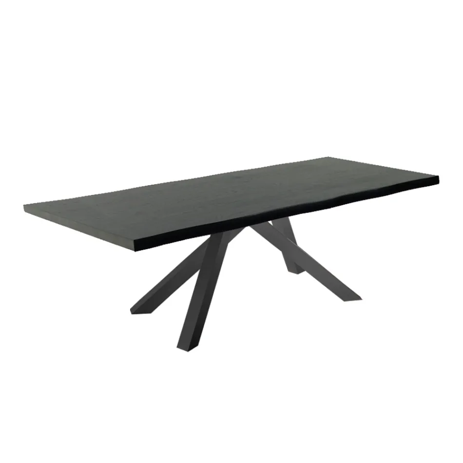 Ausziehbarer Esstisch bis 300 cm aus furniertem Holz – Settimmio Viadurini