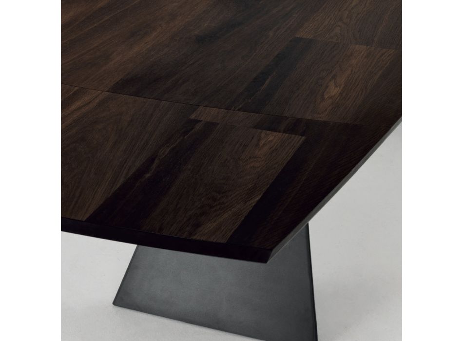Ausziehbarer Esstisch bis 300 cm aus Holz Made in Italy - Paolito