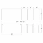 Ausziehbarer Esstisch Bis zu 310 cm in Keramik Made in Italy - Pitagora Viadurini