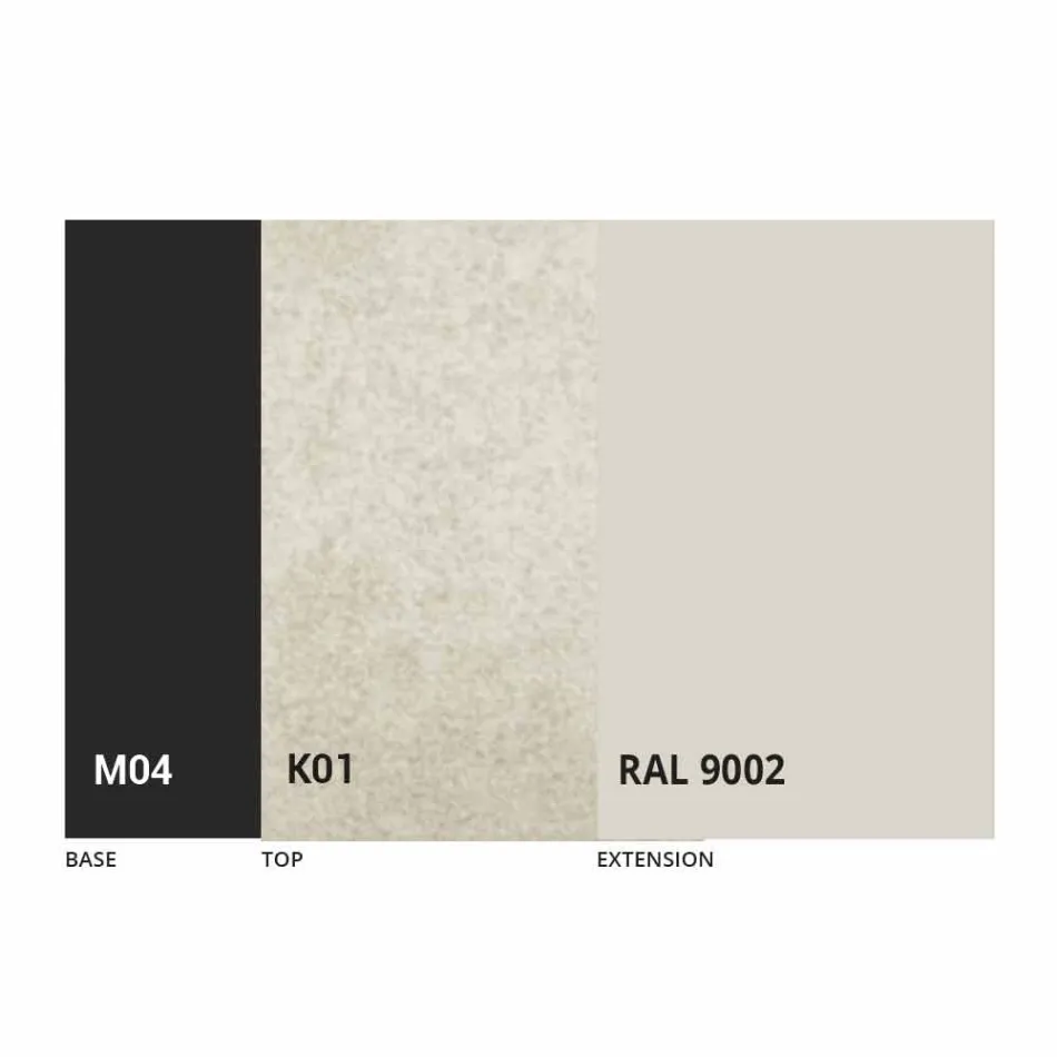 Ausziehbarer Esstisch Bis zu 310 cm in Keramik Made in Italy - Pitagora Viadurini