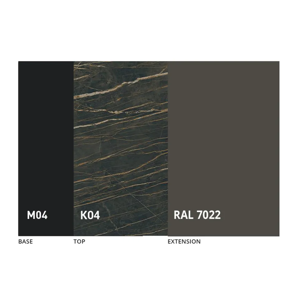 Ausziehbarer Esstisch Bis zu 310 cm in Keramik Made in Italy - Pitagora Viadurini