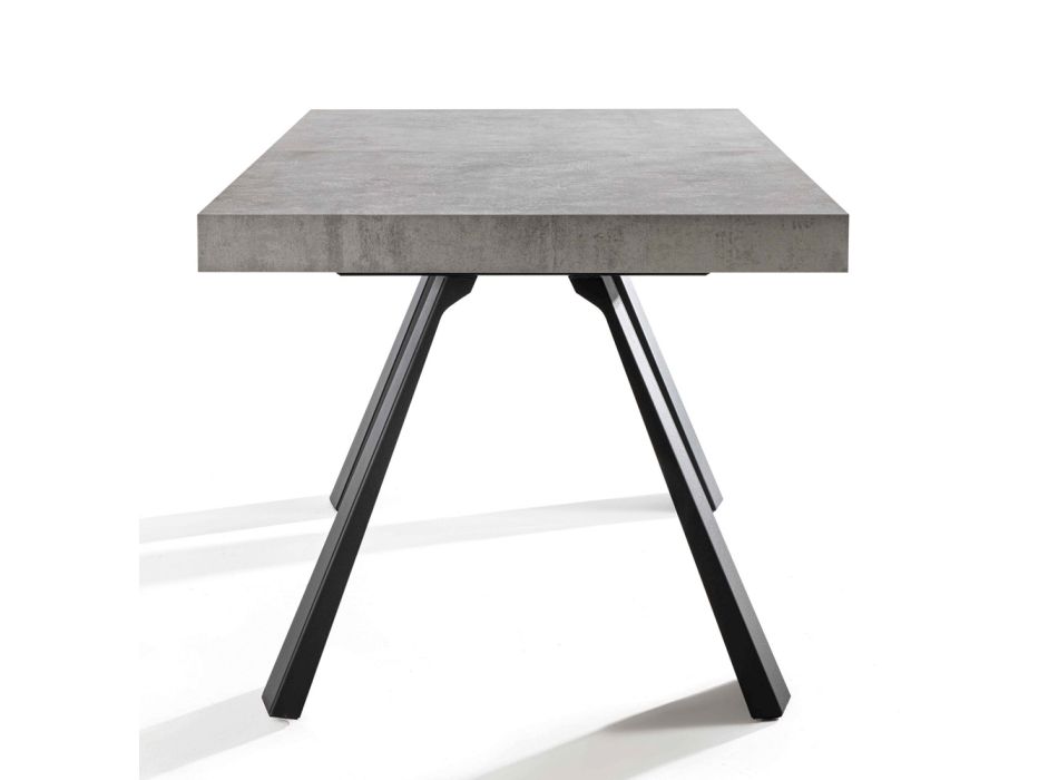 Ausziehbarer Esstisch Bis zu 500 cm mit Melaminplatte - Raimondo Viadurini