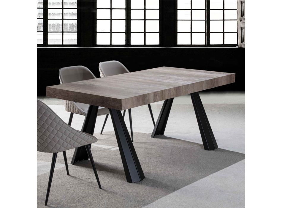 Ausziehbarer Esstisch Bis zu 500 cm mit Melaminplatte - Raimondo