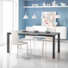 Esstisch Glastisch und Metall Oddo Viadurini