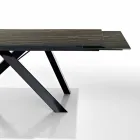 Ausziehbarer Esstisch aus Keramikglas made in Italy, Wilmer Viadurini