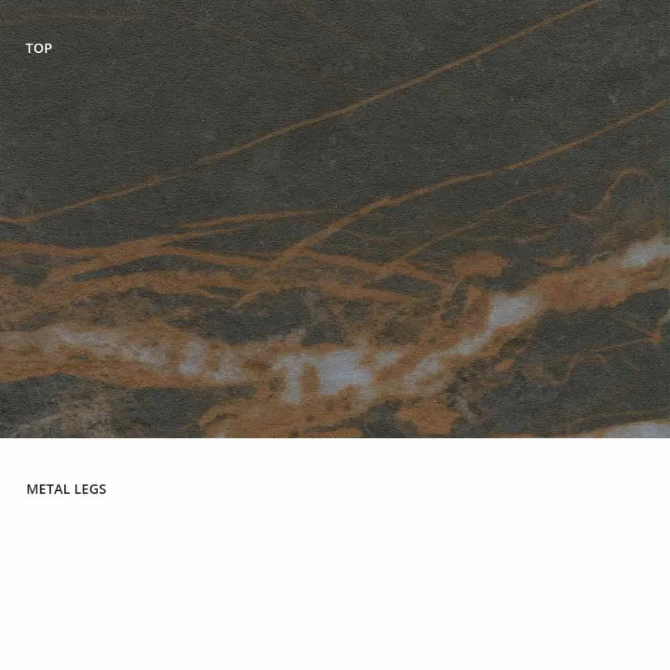 Ausziehbarer Esstisch aus Keramikglas made in Italy, Wilmer Viadurini