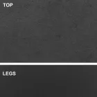 Esstisch mit tonnenförmiger Platte aus HPL-Laminat, hergestellt in Italien – Settimmio Viadurini