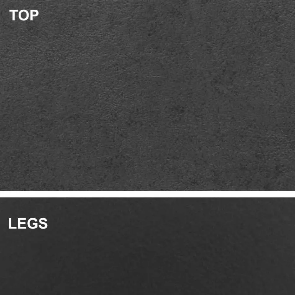 Esstisch mit tonnenförmiger Platte aus HPL-Laminat, hergestellt in Italien – Settimmio Viadurini