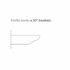 Esstisch mit tonnenförmiger Platte aus HPL-Laminat, hergestellt in Italien – Settimmio Viadurini