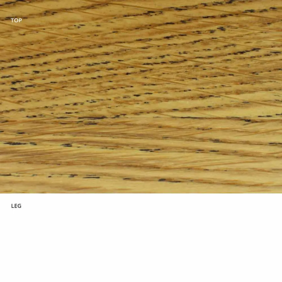 Esstisch mit ovaler furnierter Platte, hergestellt in Italien – Dollars Viadurini