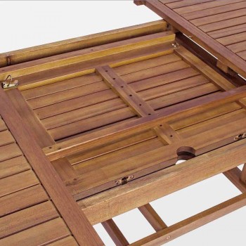 Ausziehbarer Esstisch im Freien Bis zu 240 cm in Holz - Kaley