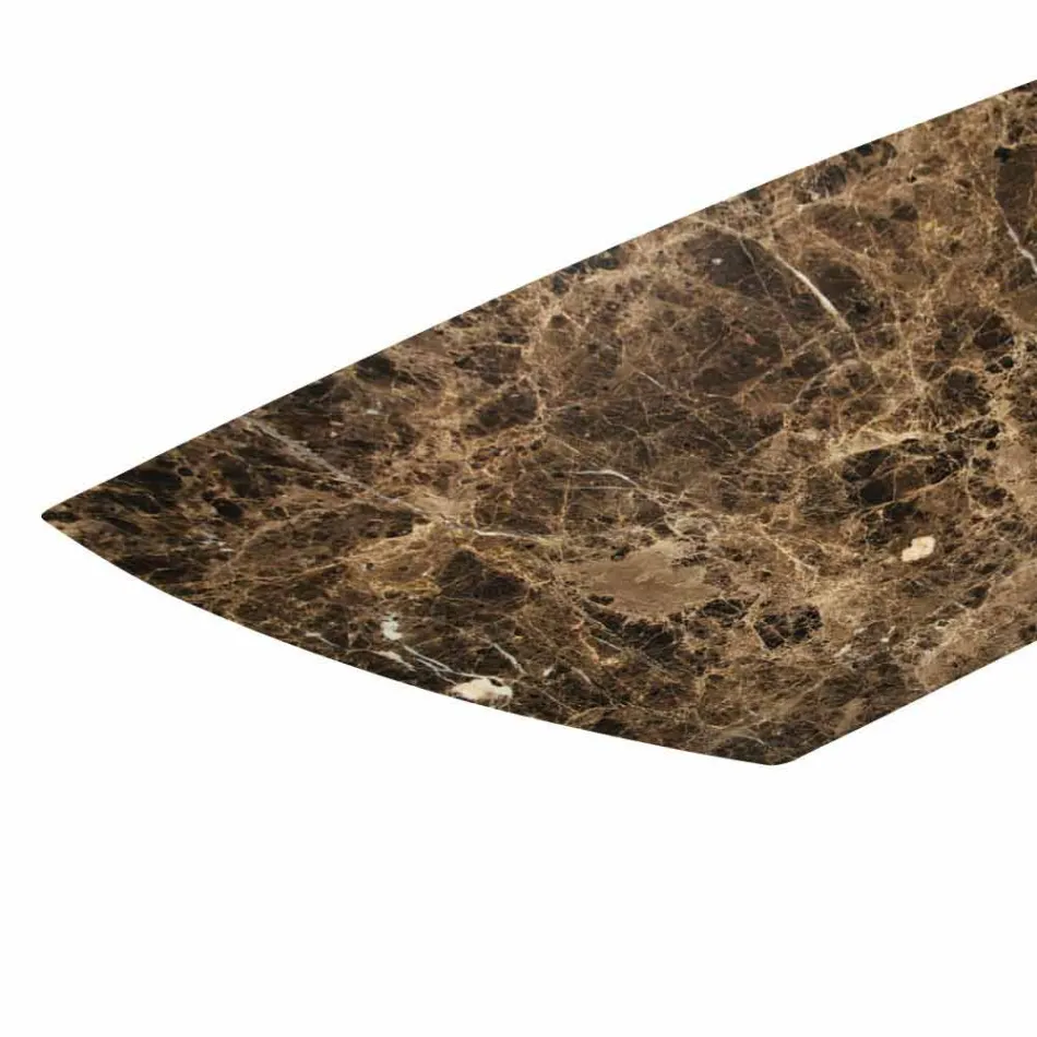 Design Esstisch in Keramik und Rauchglas Basis Made in Italy - Zufällig Viadurini