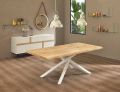Design Esstisch aus Holz und Metall Made in Italy - Skipper