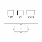 Design Esstisch aus Rauchglas und geölter Esche Made in Italy - Croma Viadurini