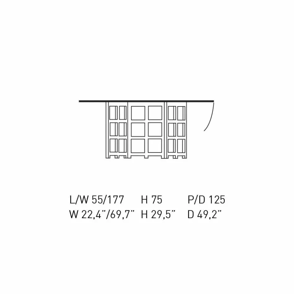 Esstisch aus schwarz lackierter Esche Made in Italy - Sabatino Viadurini