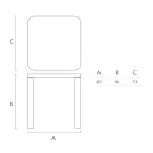 Esstisch aus HPL mit Beinen aus Polyethylen Made in Italy - Glen Viadurini