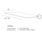 Esstisch aus Laminat mit Aluminiumstruktur, hergestellt in Italien – Bayern Viadurini