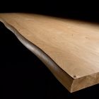 Esstisch aus furniertem Holz und Stahl, hergestellt in Italien – Ezzellino Viadurini