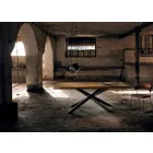 Moderner Esstisch aus Massivholz made in Italy Oncino Viadurini