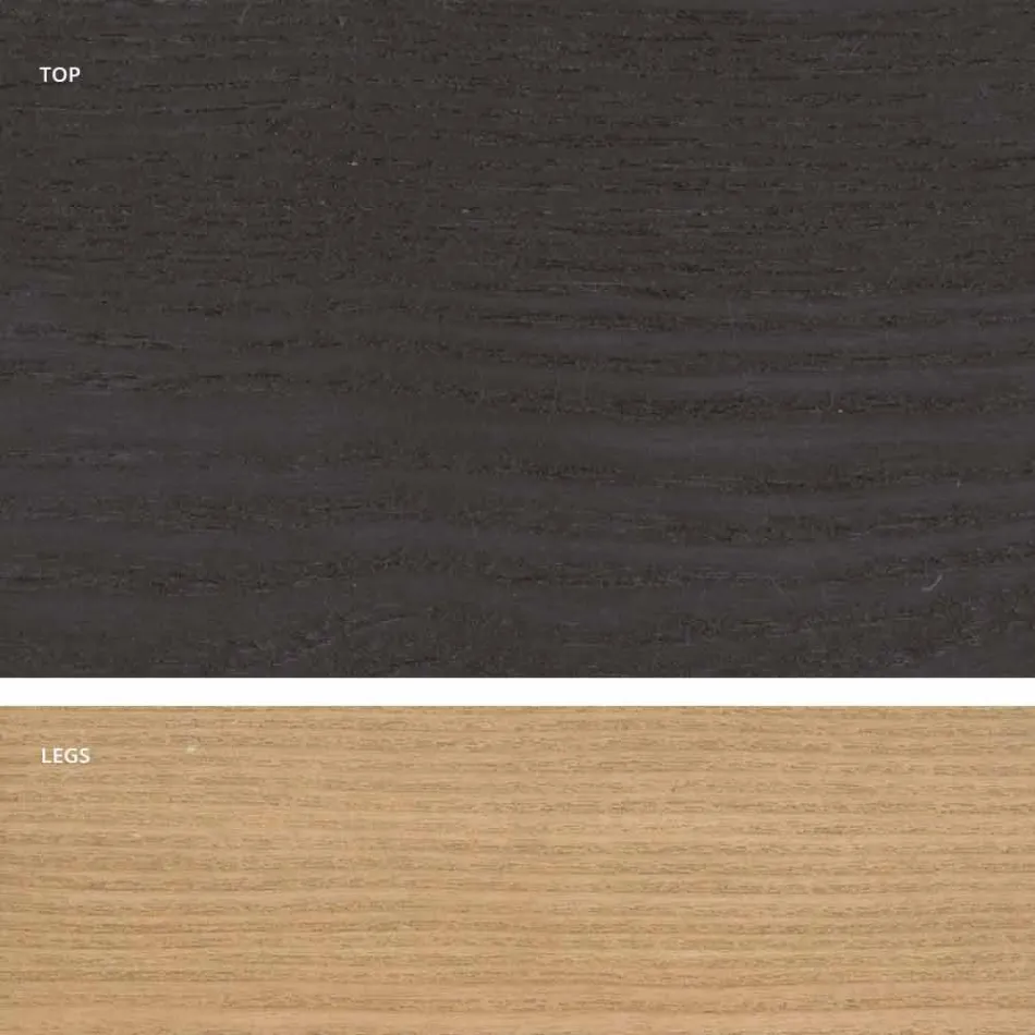 Esstisch aus Holz im MDF-Design, hergestellt in Italien, Egisto Viadurini