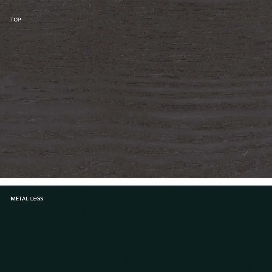 Esstisch aus MDF-Holz und modernem Metall made in Italy, Dionigi Viadurini