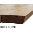 Esstisch aus Eichenholz und kupferfarbenem Nuvolato-Metall Made in Italy - Patty Viadurini