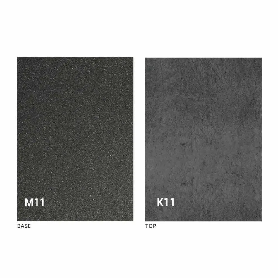 Esstisch aus Metall und Keramikplatte Made in Italy Design - Anaconda Viadurini