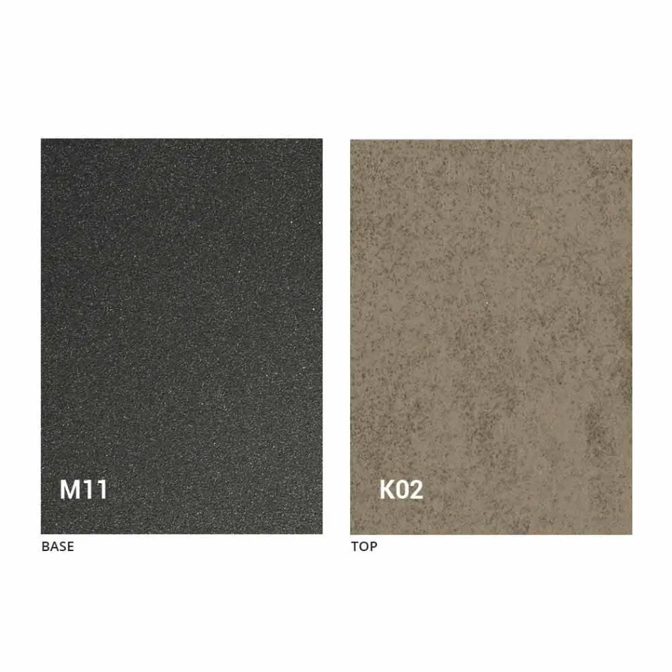 Esstisch aus Metall und Keramikplatte Made in Italy Design - Anaconda Viadurini