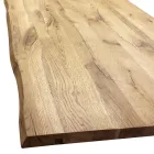 Esstisch aus Masellato-beschichteter Eiche und Metall Made in Italy - Riad Viadurini