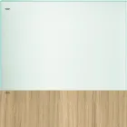 Esstisch aus Glas und Beine aus Eiche oder Nussbaum Canaletto - Aschio Viadurini