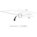Luxuriöser Esstisch aus gehärtetem Glas und Metall, hergestellt in Italien – Carlino Viadurini