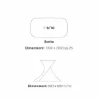 Clark moderner Esstisch in weißem MDF 100x200cm Eiche Viadurini