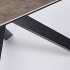 Moderner Esstisch mit Keramik- und Glasplatte Homemotion - Ringo Viadurini