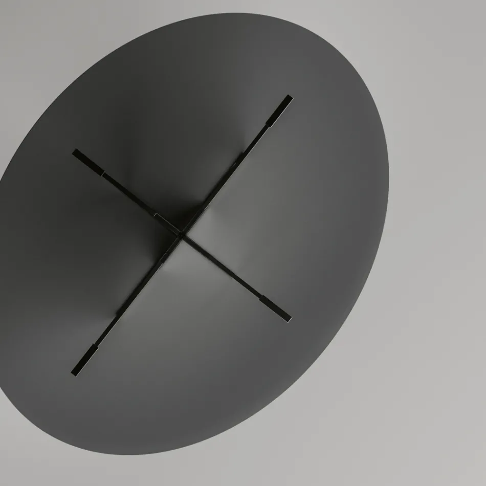 Ovaler Esstisch mit Glasplatte und Untergestell Made in Italy - Tiseo Viadurini