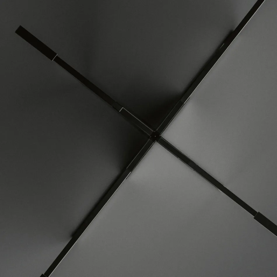 Ovaler Esstisch mit Glasplatte und Untergestell Made in Italy - Tiseo Viadurini