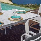 Ausziehbarer Outdoor-Esstisch bis zu 240 cm aus Aluminium - Levanto Viadurini