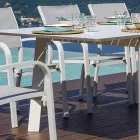 Ausziehbarer Outdoor-Esstisch bis zu 240 cm aus Aluminium - Levanto Viadurini