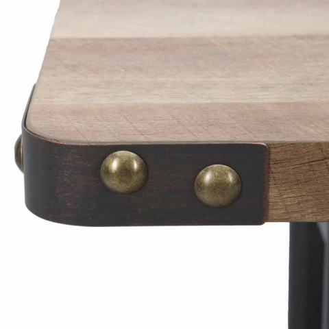 Esstisch 160X91,5X76 cm Modernes Design aus MDF und Metall