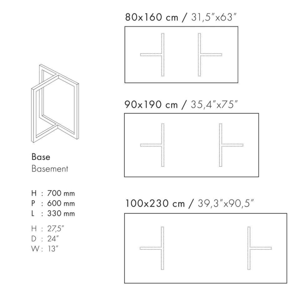Rechteckiger Esstisch aus Feinsteinzeug Made in Italy - Emilio Viadurini