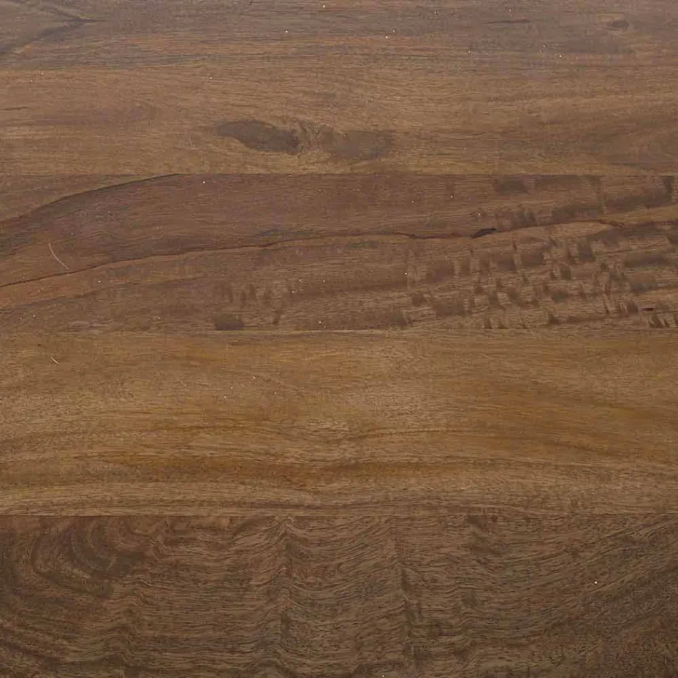 Runder Esstisch Homemotion mit Mango-Holzplatte - Rondolo Viadurini